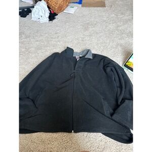 Fleece Jacket Full Zip Mens Black Prospirit Outerwear Warm Winter Coat XXL